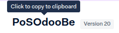 Clicking the merchant account name to copy it to clipboard.