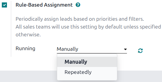 The Rule-Based Assignment setting in CRM settings.