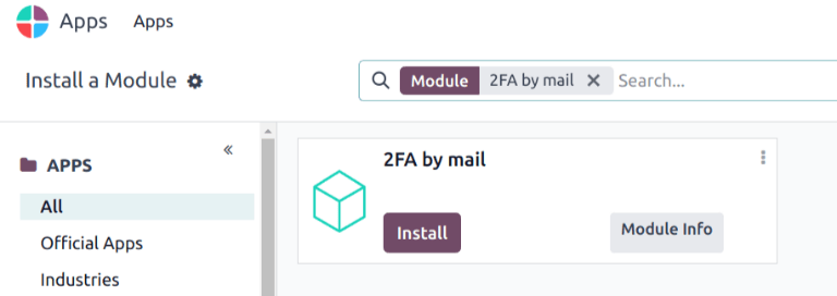 The 2FA by mail module in the Apps directory.