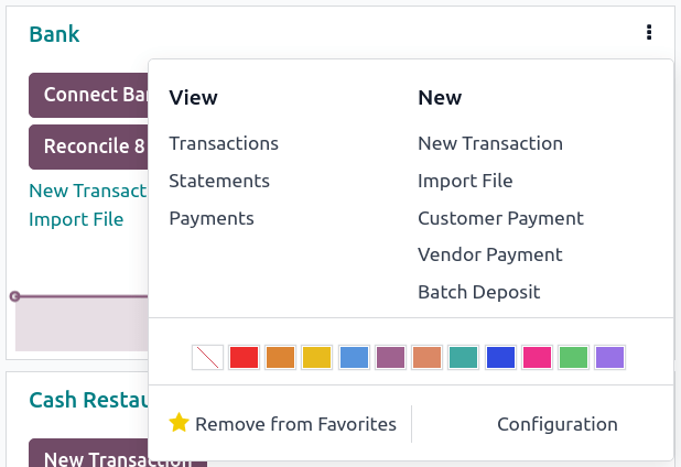 Import bank transactions from the bank journal