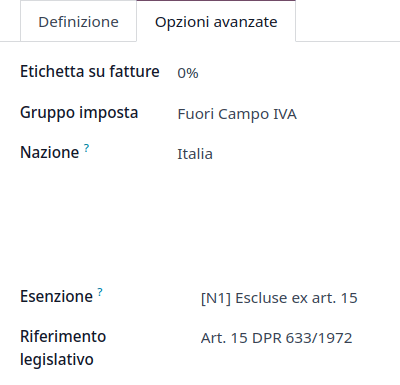 Tax Exemption Settings