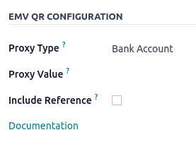 Vietnamese QR banking bank account configuration